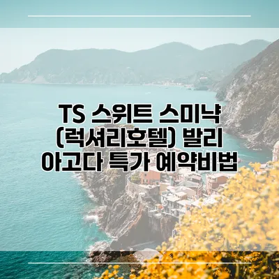 TS 스위트 스미냑 (럭셔리호텔) 발리 아고다 특가 예약비법
