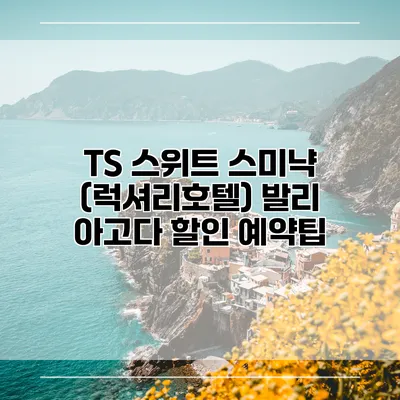 TS 스위트 스미냑 (럭셔리호텔) 발리 아고다 할인 예약팁