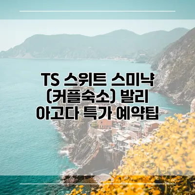 TS 스위트 스미냑 (커플숙소) 발리 아고다 특가 예약팁
