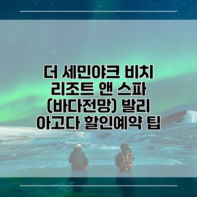 더 세민야크 비치 리조트 앤 스파 (바다전망) 발리 아고다 할인예약 팁