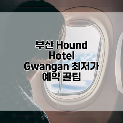 부산 Hound Hotel Gwangan 최저가 예약 꿀팁