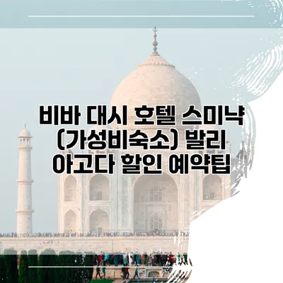 비바 대시 호텔 스미냑 (가성비숙소) 발리 아고다 할인 예약팁