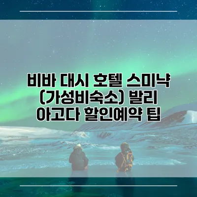 비바 대시 호텔 스미냑 (가성비숙소) 발리 아고다 할인예약 팁