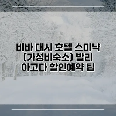 비바 대시 호텔 스미냑 (가성비숙소) 발리 아고다 할인예약 팁