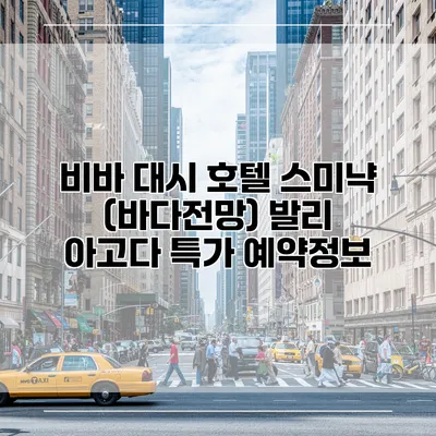비바 대시 호텔 스미냑 (바다전망) 발리 아고다 특가 예약정보