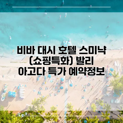 비바 대시 호텔 스미냑 (쇼핑특화) 발리 아고다 특가 예약정보