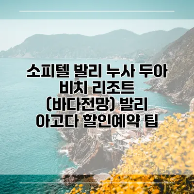 소피텔 발리 누사 두아 비치 리조트 (바다전망) 발리 아고다 할인예약 팁