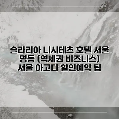 솔라리아 니시테츠 호텔 서울 명동 (역세권 비즈니스) 서울 아고다 할인예약 팁