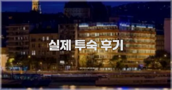 💬 실제 투숙 후기