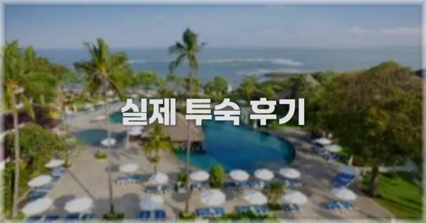 💬 실제 투숙 후기