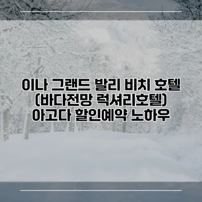 이나 그랜드 발리 비치 호텔 (바다전망 럭셔리호텔) 아고다 할인예약 노하우