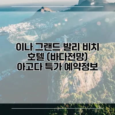 이나 그랜드 발리 비치 호텔 (바다전망) 아고다 특가 예약정보