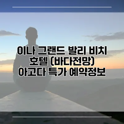 이나 그랜드 발리 비치 호텔 (바다전망) 아고다 특가 예약정보